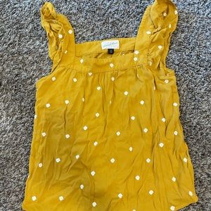 Universal Thread (Target), worn twice, size XS, yellow with white flowers